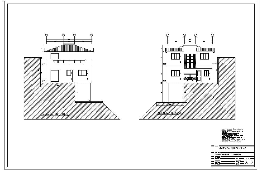128m2 Casa -  Planos de Casas Editables