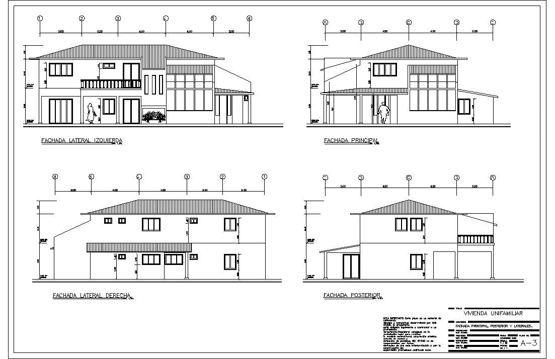 Chalet Americano 352m2 con planos en PDF y DWG editables en AutoCAD, descarga inmediata. Para proyectos de obra de casas y viviendas para promotoras inmobiliarias. Planos de casas modernas, arquitectura venguardista.