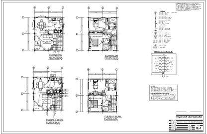 '84m2 Casa Techo Encontrado - Planos BIM y AutoCAD para ejecutar