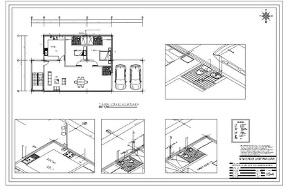345m2 Mansión - Planos de Casas Editables