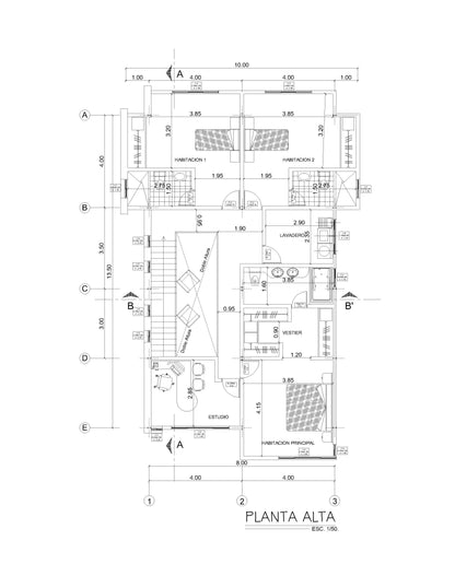 Planos de casas para descargar en Autocad y PDF, incluyen proyecto completo, calculos estructurales, memorias descriptivas, arquitecturas, estructura metalica, ingenieria completa, instalaciones sanitarias y electricas, Casas Modernas, Planos de Planta, Habitaciones, Baños.