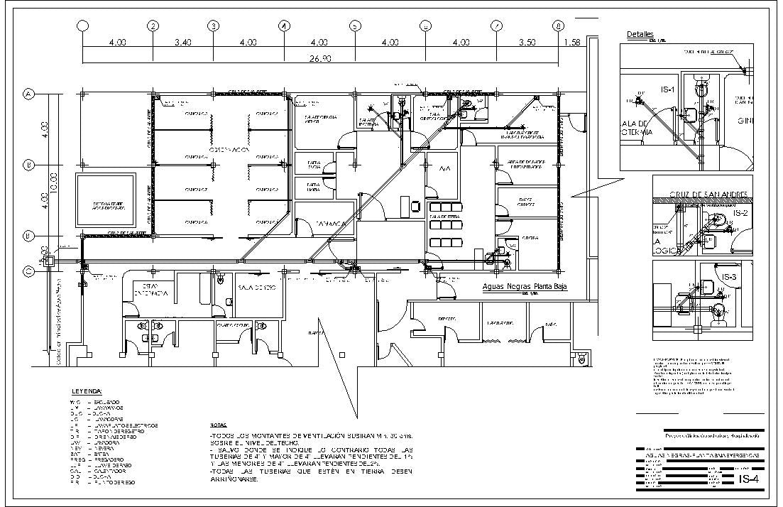 Modern 3-story medical clinic architectural plans, 926 sqm, steel structure design, professional DWG and PDF downloads.