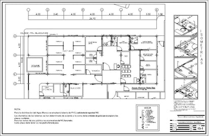 Modern 3-story medical clinic architectural plans, 926 sqm, steel structure design, professional DWG and PDF downloads.