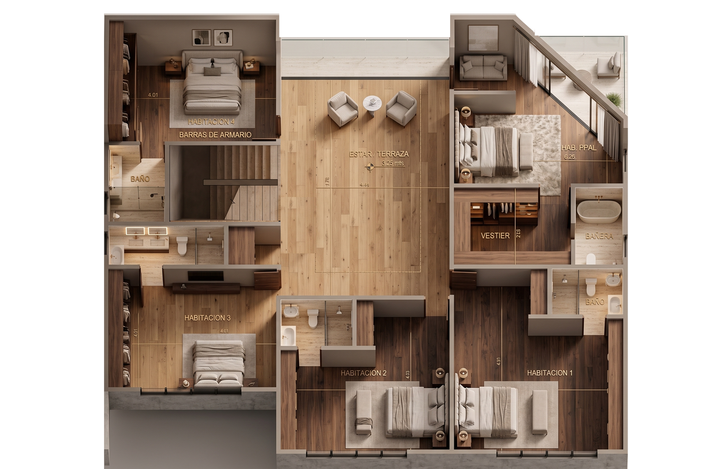 614m2 Mansión - Planos de Casas Editables