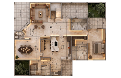 352m2 Americano - Planos de Casas Editables