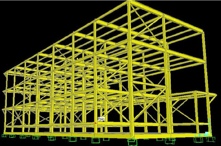 Modern 3-story medical clinic architectural plans, 926 sqm, steel structure design, professional DWG and PDF downloads.