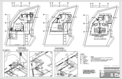 Planos de casas para descargar en Autocad y PDF, incluyen proyecto completo, calculos estructurales, memorias descriptivas, arquitecturas, estructura metalica, ingenieria completa, instalaciones sanitarias y electricas, Casas Modernas, Planos de Planta, Habitaciones, Baños.